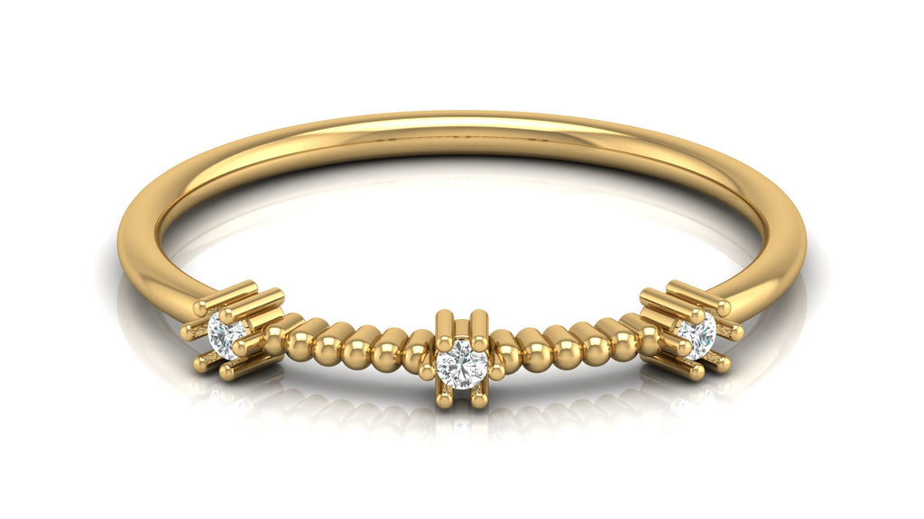 0.04 Ct Round  Diamond Ring