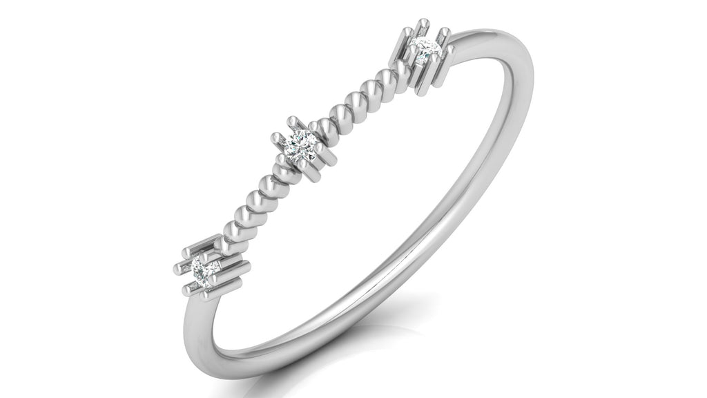 0.04 Ct Round  Diamond Ring