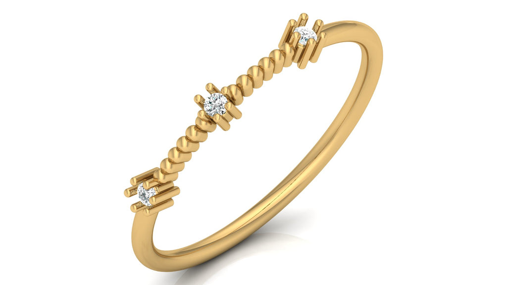 0.04 Ct Round  Diamond Ring