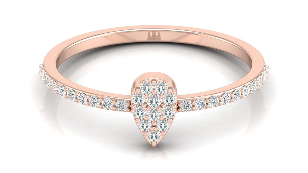0.17 Ct Round  Diamond Ring