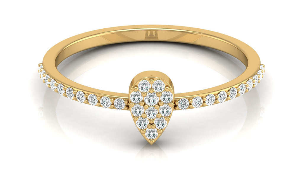 0.17 Ct Round  Diamond Ring