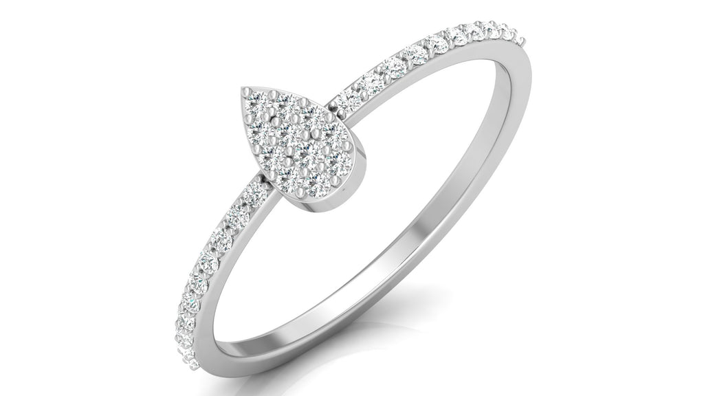 0.17 Ct Round  Diamond Ring