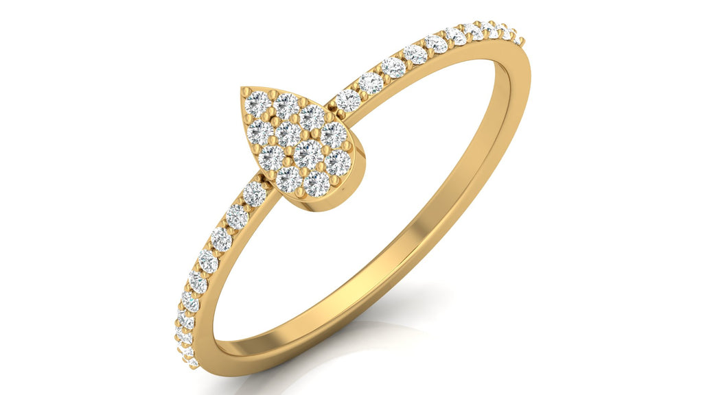 0.17 Ct Round  Diamond Ring