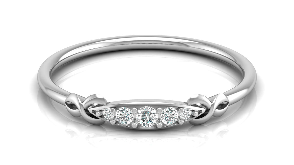 0.08 Ct Round  Diamond Ring