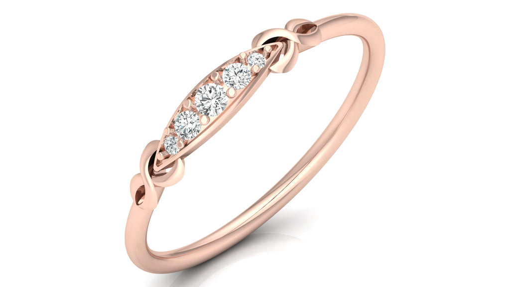 0.08 Ct Round  Diamond Ring