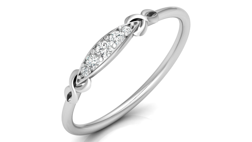 0.08 Ct Round  Diamond Ring