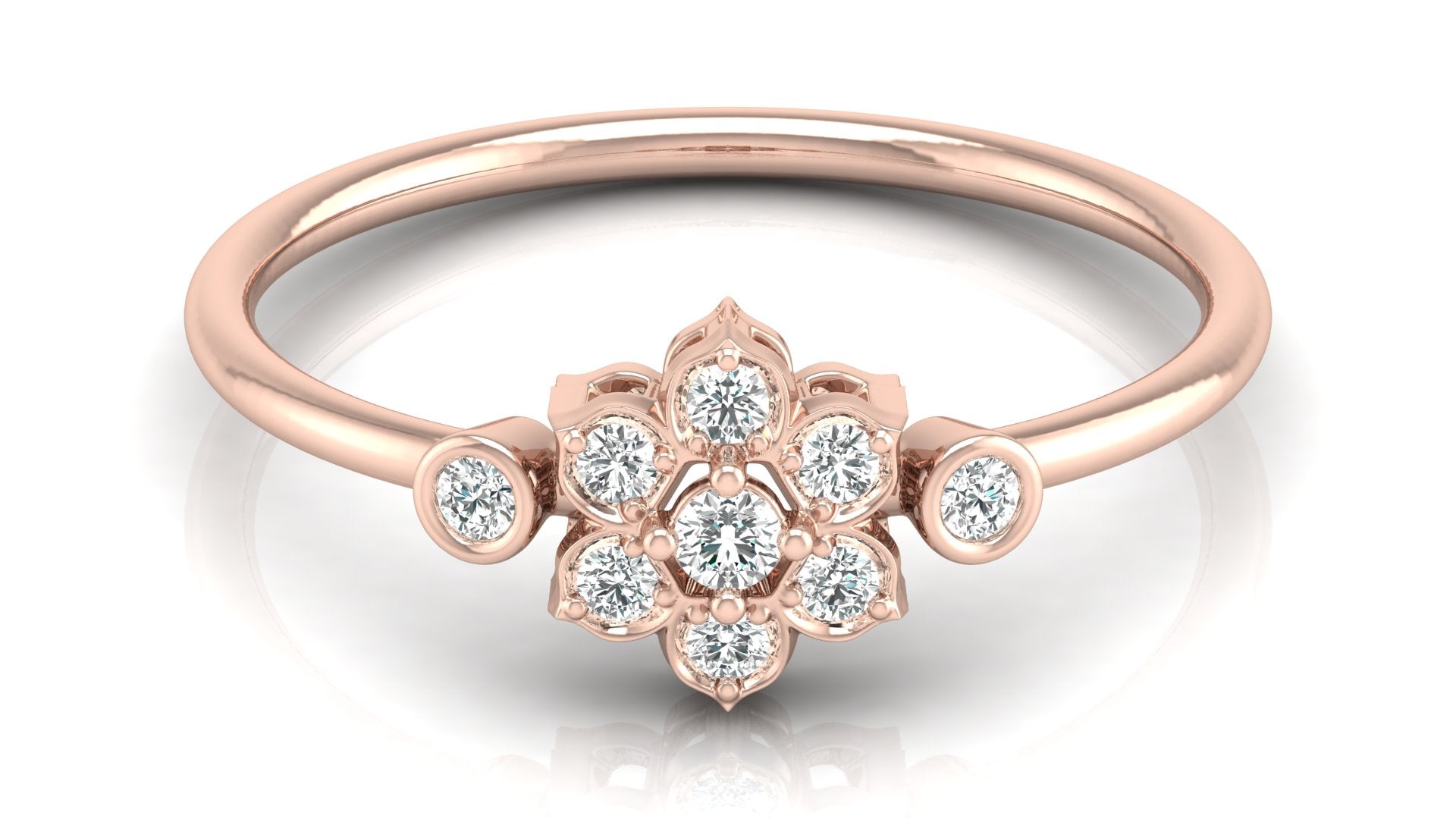 0.14 Ct Round Diamond Ring