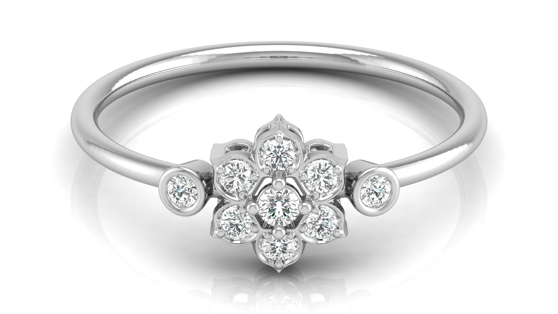 0.14 Ct Round Diamond Ring