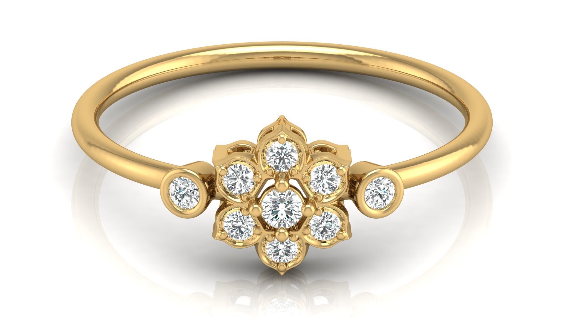 0.14 Ct Round Diamond Ring
