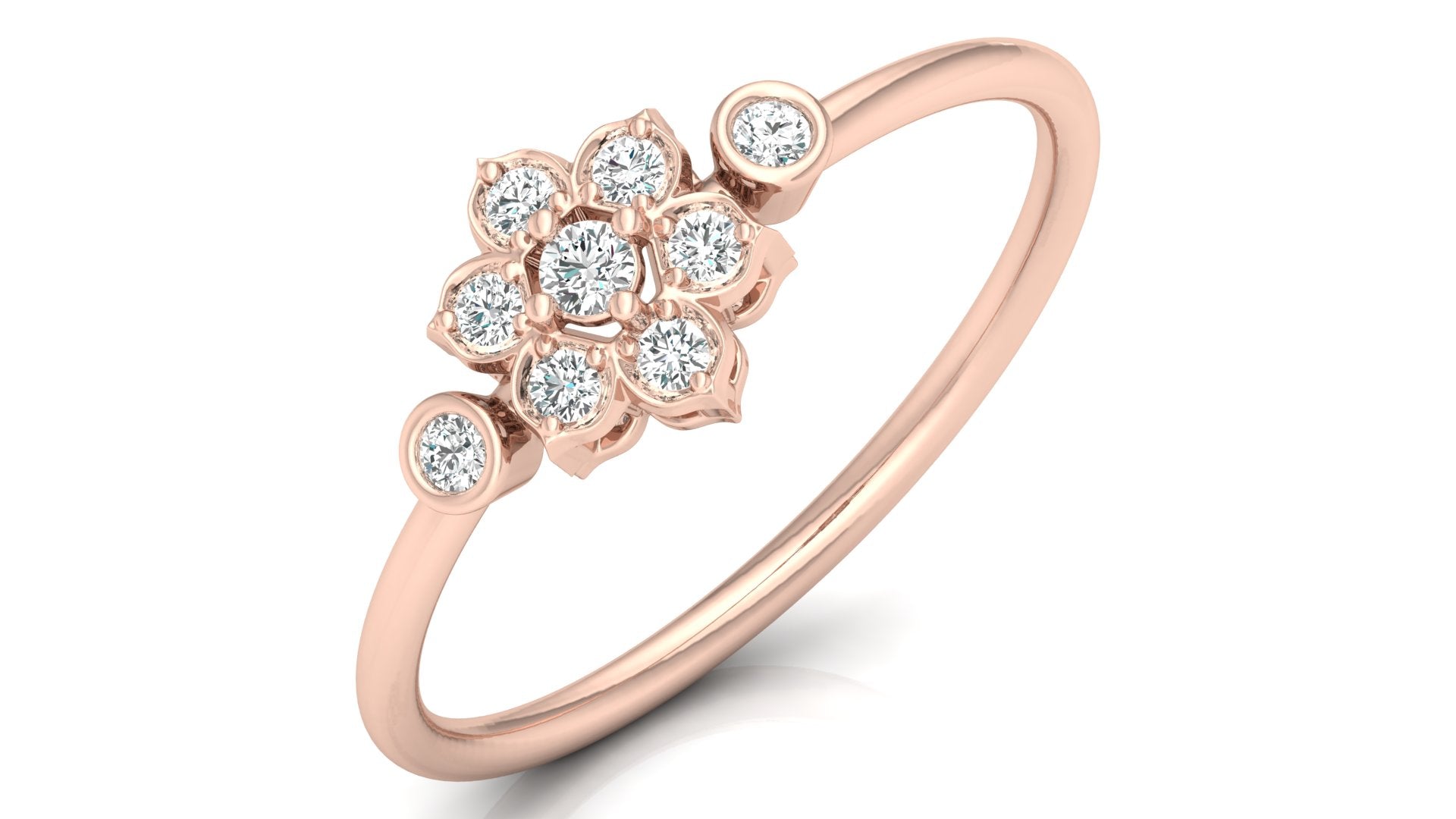 0.14 Ct Round Diamond Ring