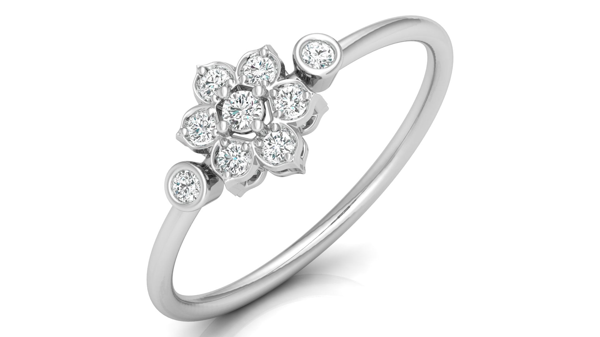 0.14 Ct Round Diamond Ring