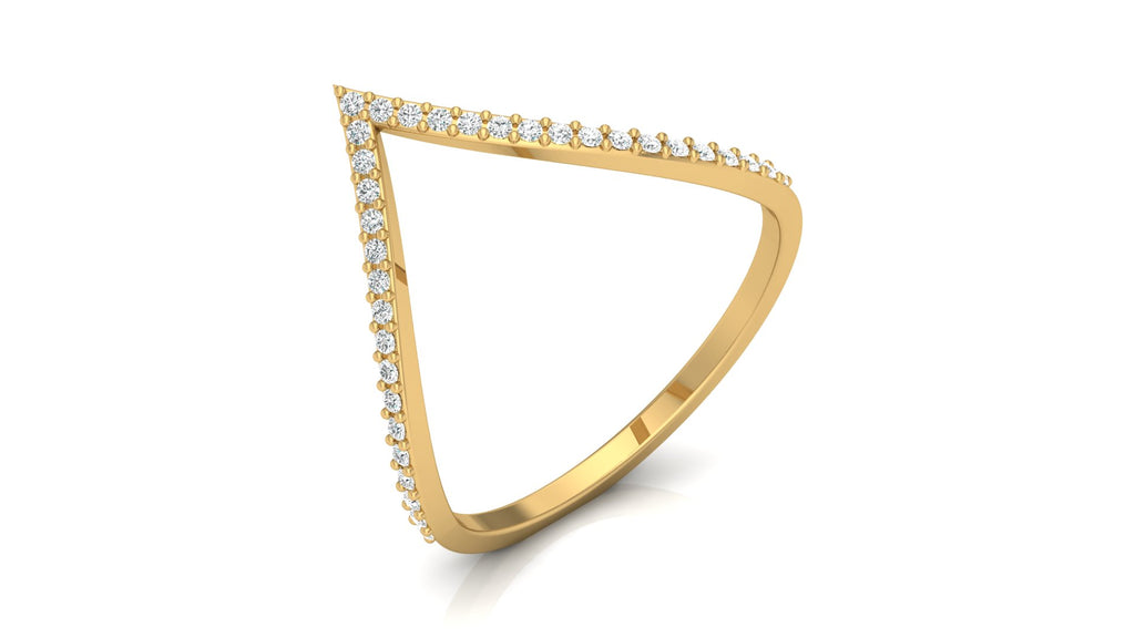 0.12 Ct Round  Diamond Ring