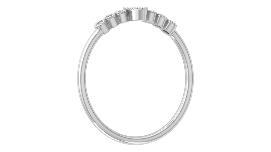 0.04 +0.09  Ct Round + Marq Diamond Ring