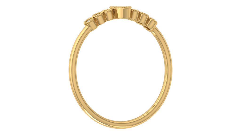 0.04 +0.09  Ct Round + Marq Diamond Ring