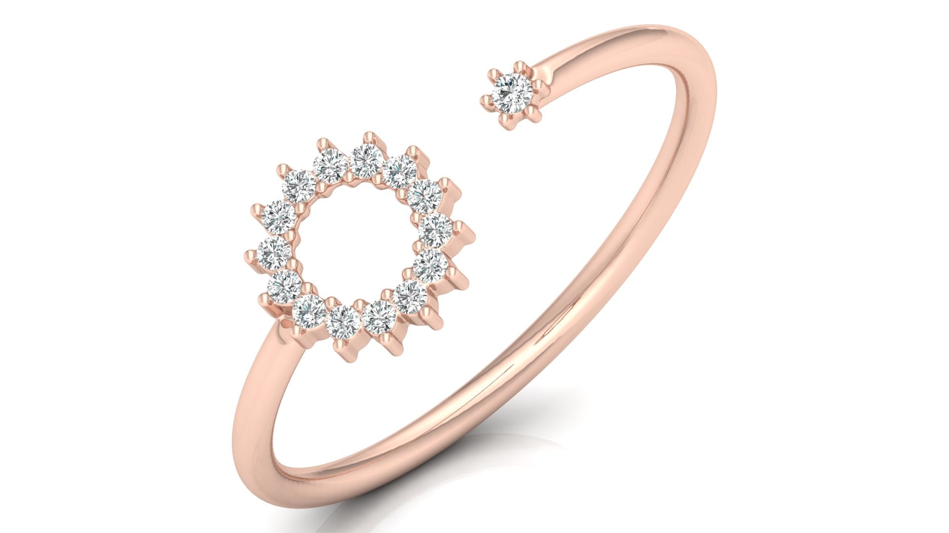 0.08 Ct Round Diamond Ring