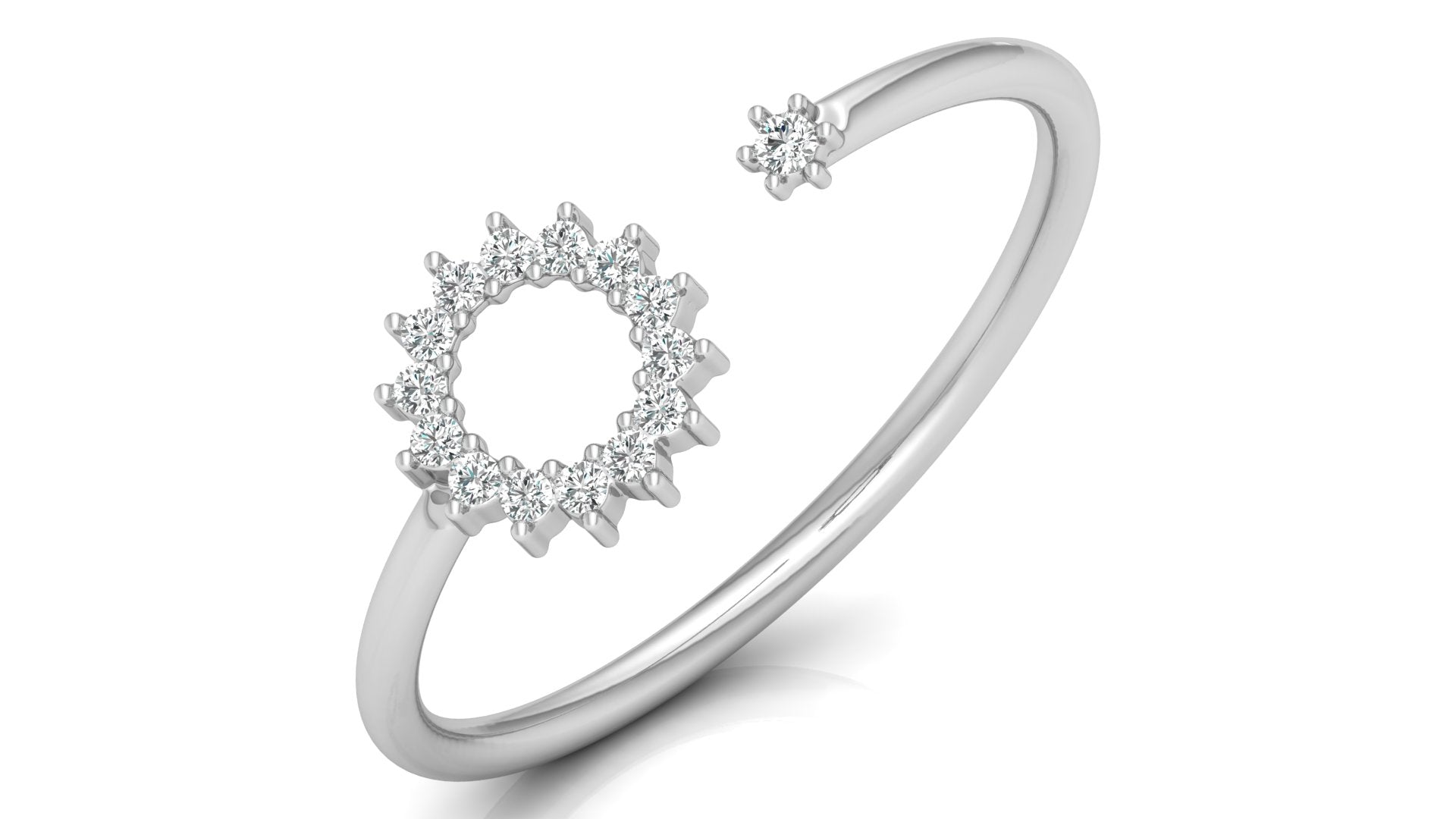 0.08 Ct Round Diamond Ring