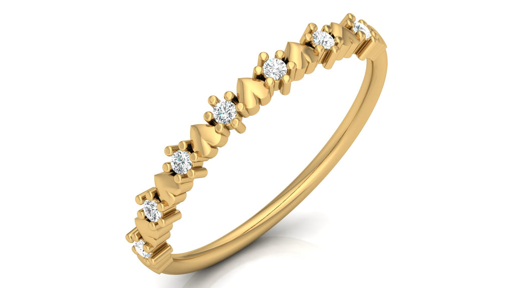 0.09 Ct Round Diamond Ring