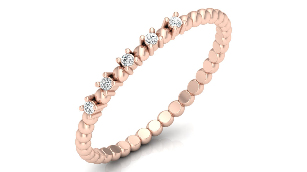 0.04 Ct Round Diamond Ring