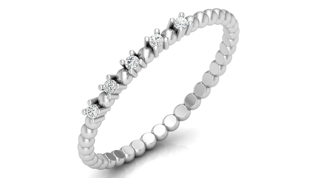 0.04 Ct Round Diamond Ring