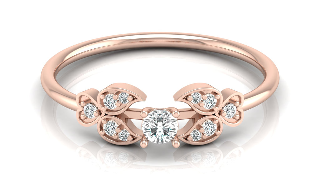 0.17 Ct Round Diamond Ring