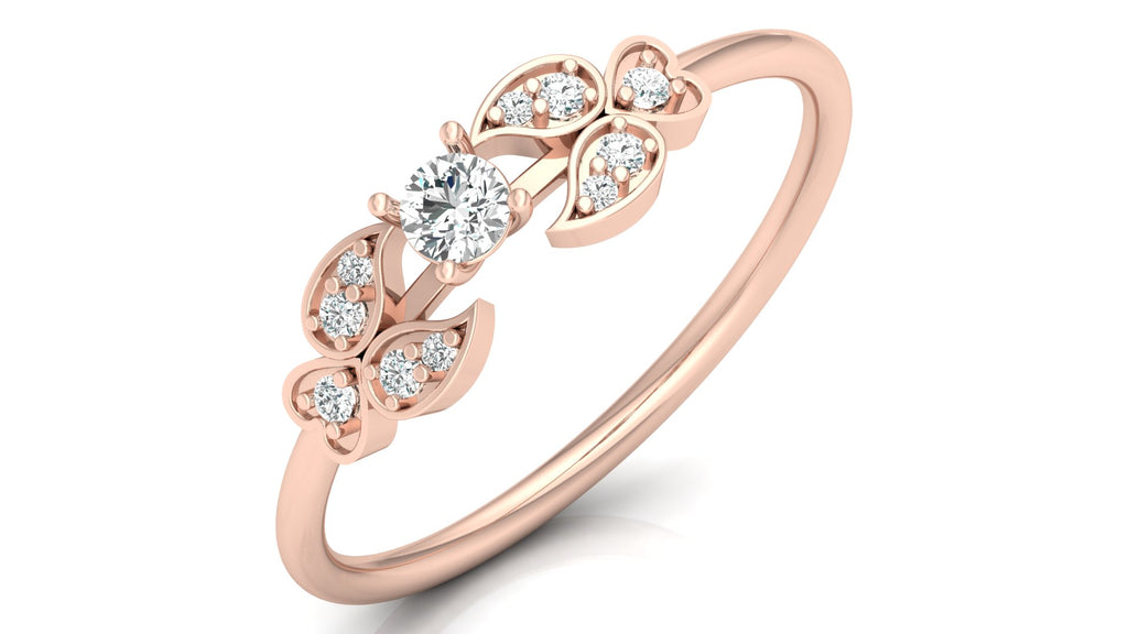 0.17 Ct Round Diamond Ring