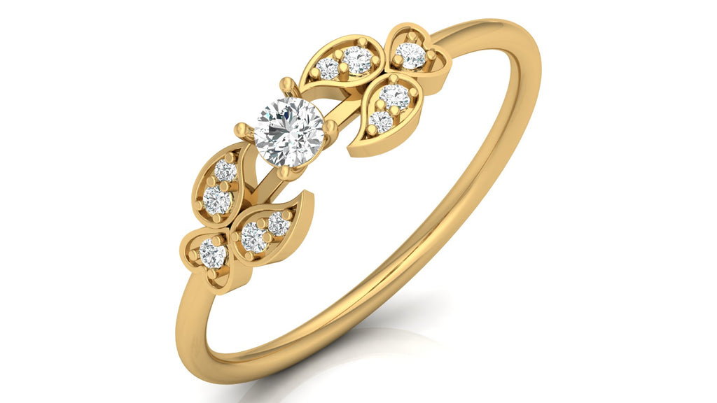 0.17 Ct Round Diamond Ring