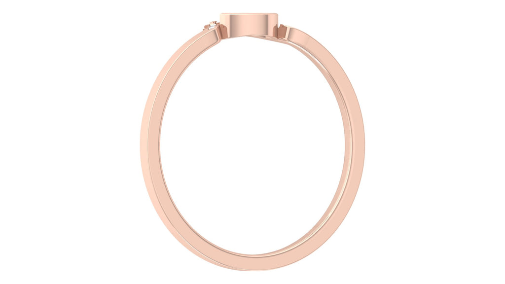 0.04+0.05 Ct Round + Marq Diamond Ring