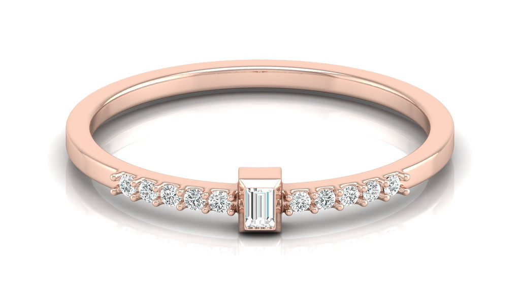 0.05+0.03 Ct Round +Bugget Diamond Ring