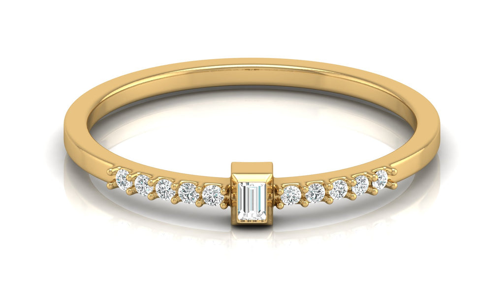 0.05+0.03 Ct Round +Bugget Diamond Ring