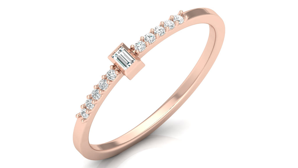 0.05+0.03 Ct Round +Bugget Diamond Ring