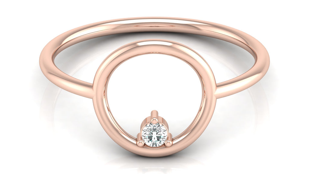 0.04 Ct Round Diamond Ring