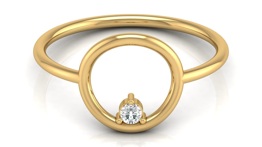 0.04 Ct Round Diamond Ring