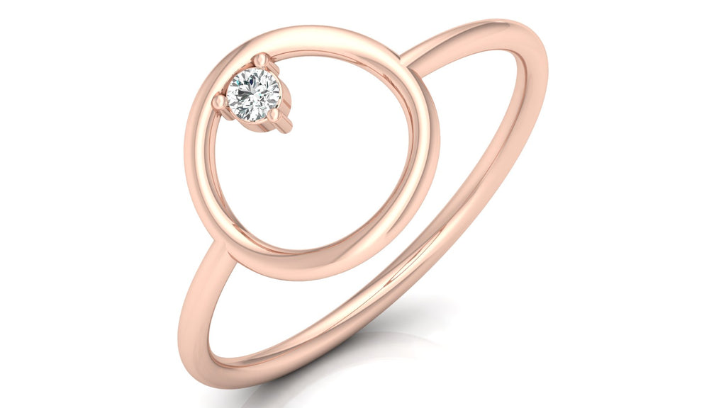 0.04 Ct Round Diamond Ring
