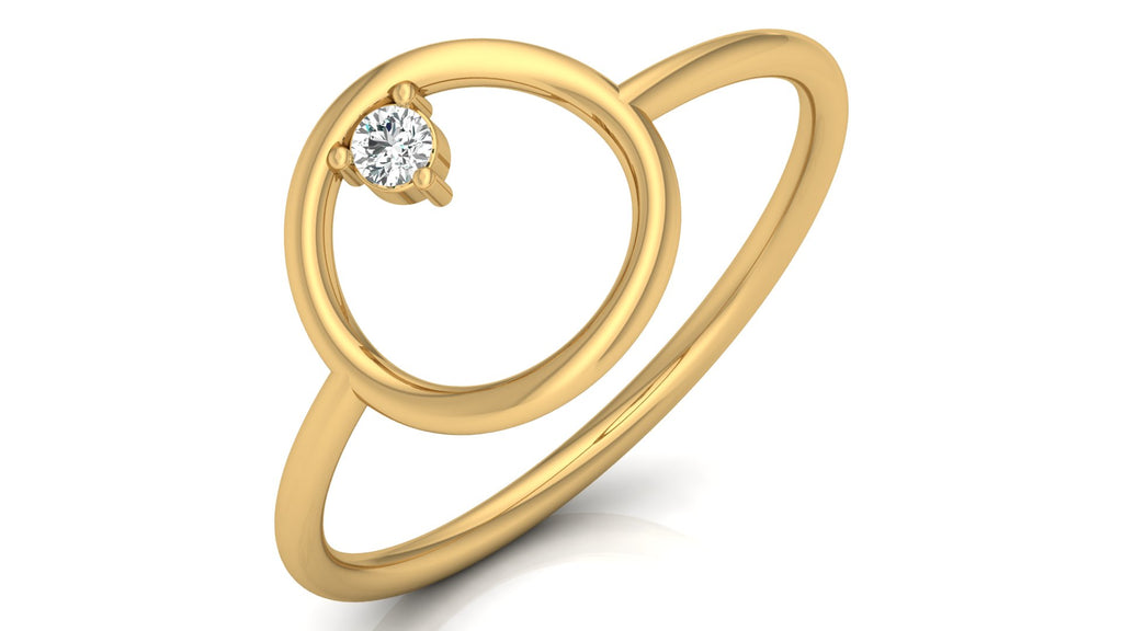 0.04 Ct Round Diamond Ring