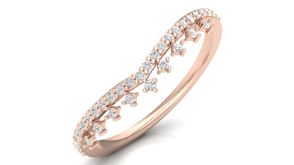 0.17 Ct Round  Diamond Ring