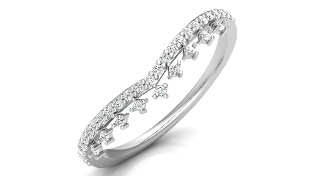 0.17 Ct Round  Diamond Ring