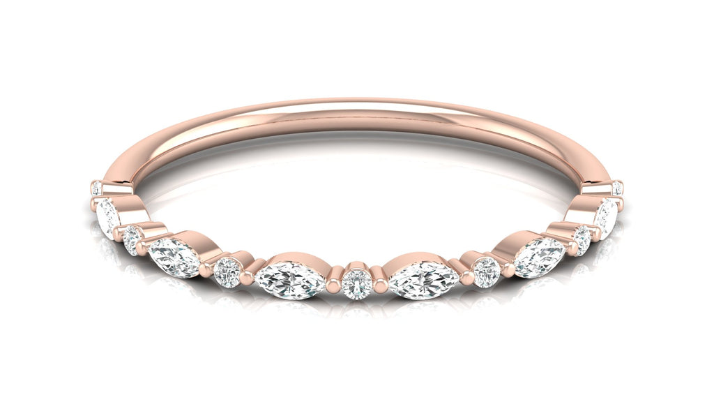 0.05 + 0.13 Ct Round + Marq  Diamond Ring