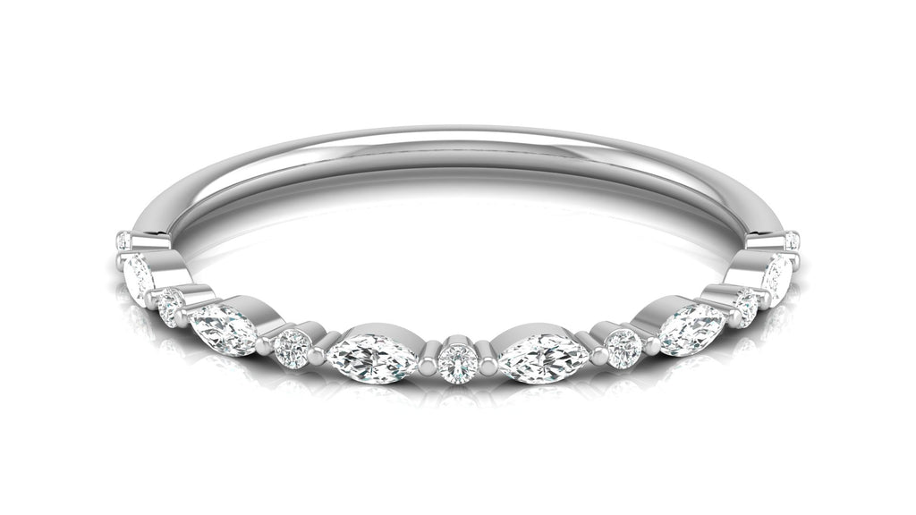 0.05 + 0.13 Ct Round + Marq  Diamond Ring