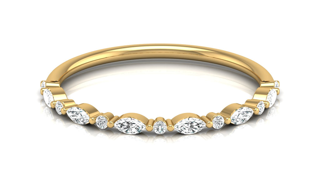 0.05 + 0.13 Ct Round + Marq  Diamond Ring