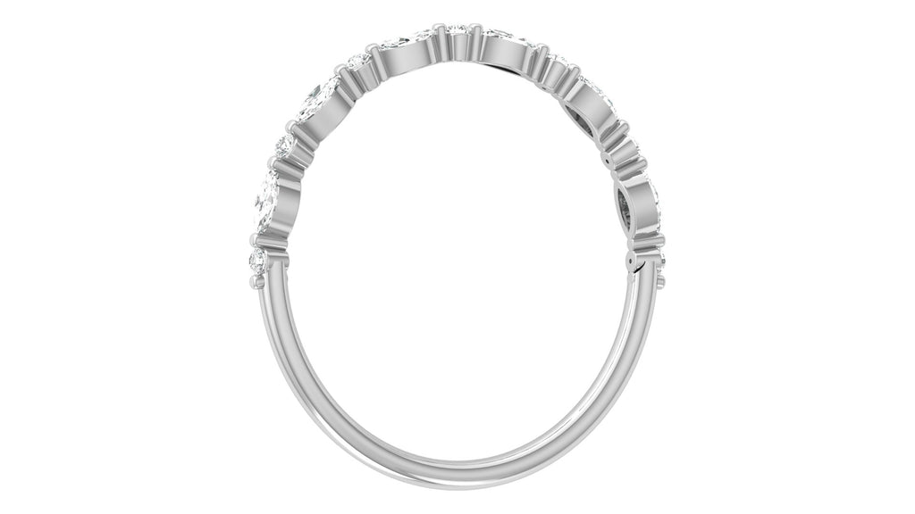 0.05 + 0.13 Ct Round + Marq  Diamond Ring