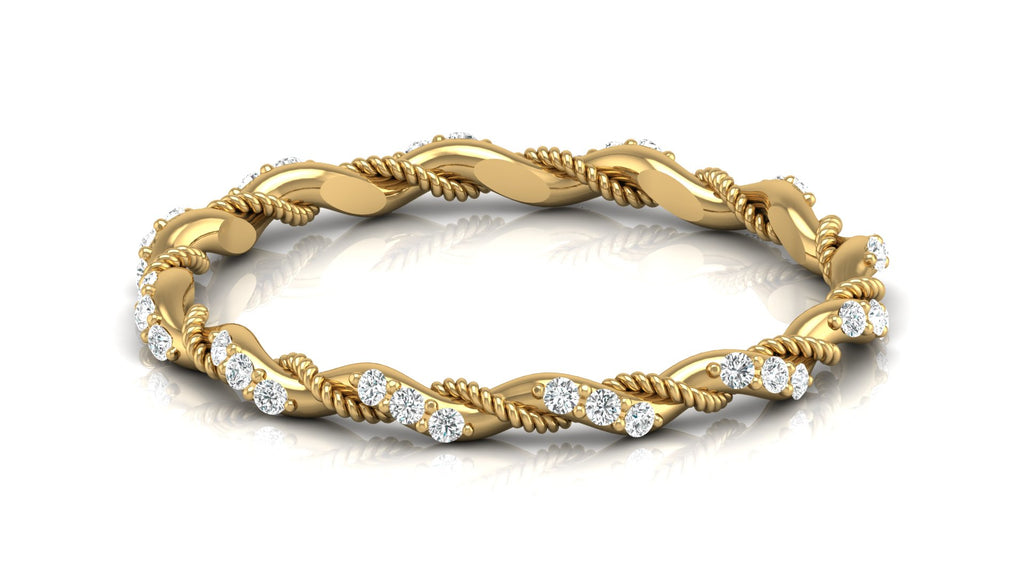 0.07 Ct Round  Diamond Ring