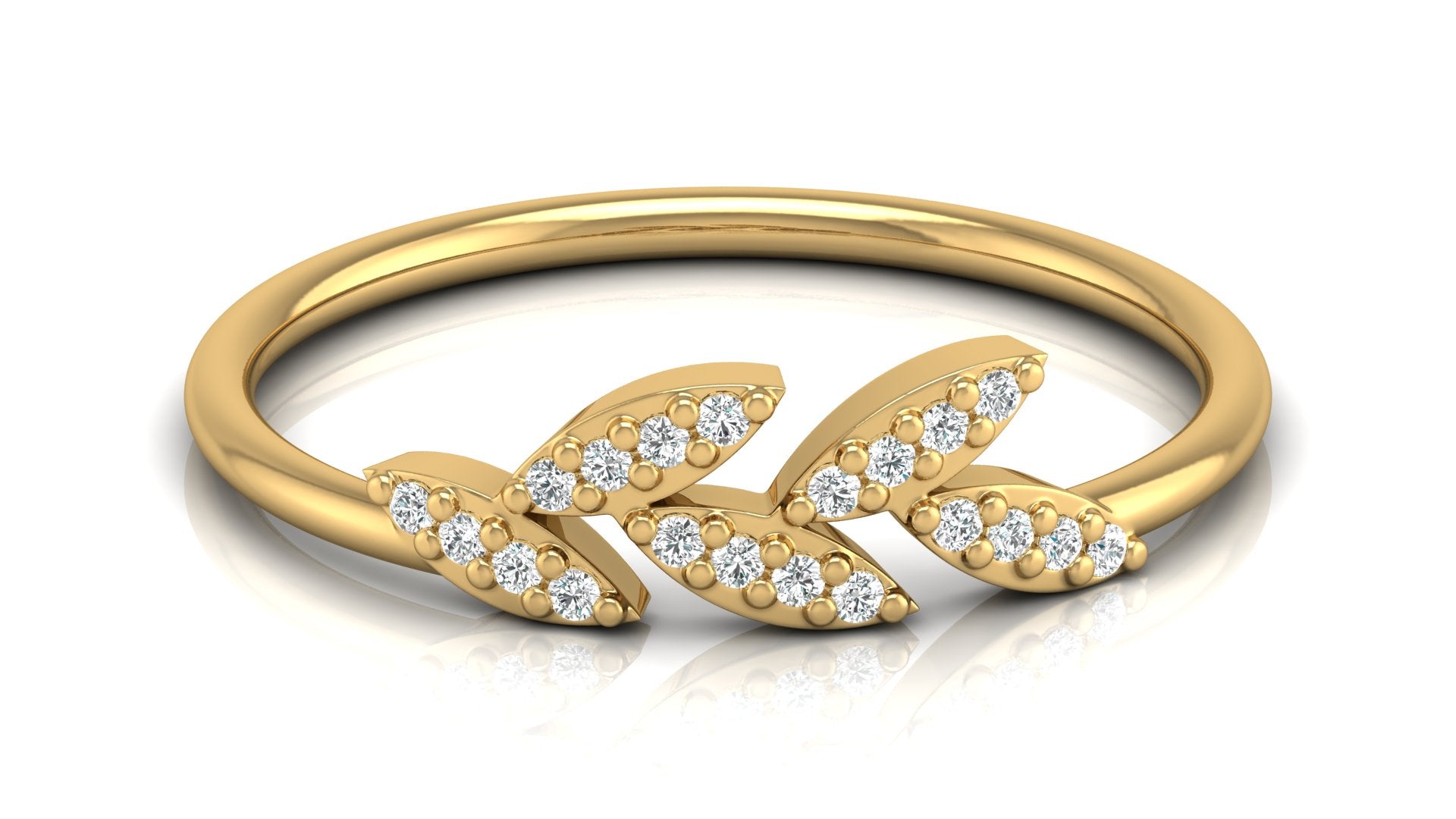 0.07 Ct Round  Diamond Ring