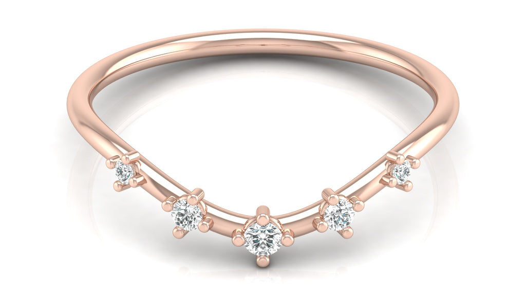 0.08 Ct Round  Diamond Ring