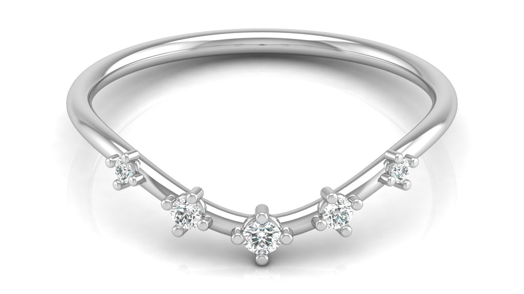 0.08 Ct Round  Diamond Ring