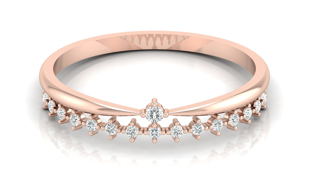 0.09 Ct Round  Diamond Ring