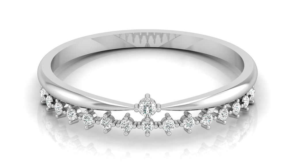 0.09 Ct Round  Diamond Ring