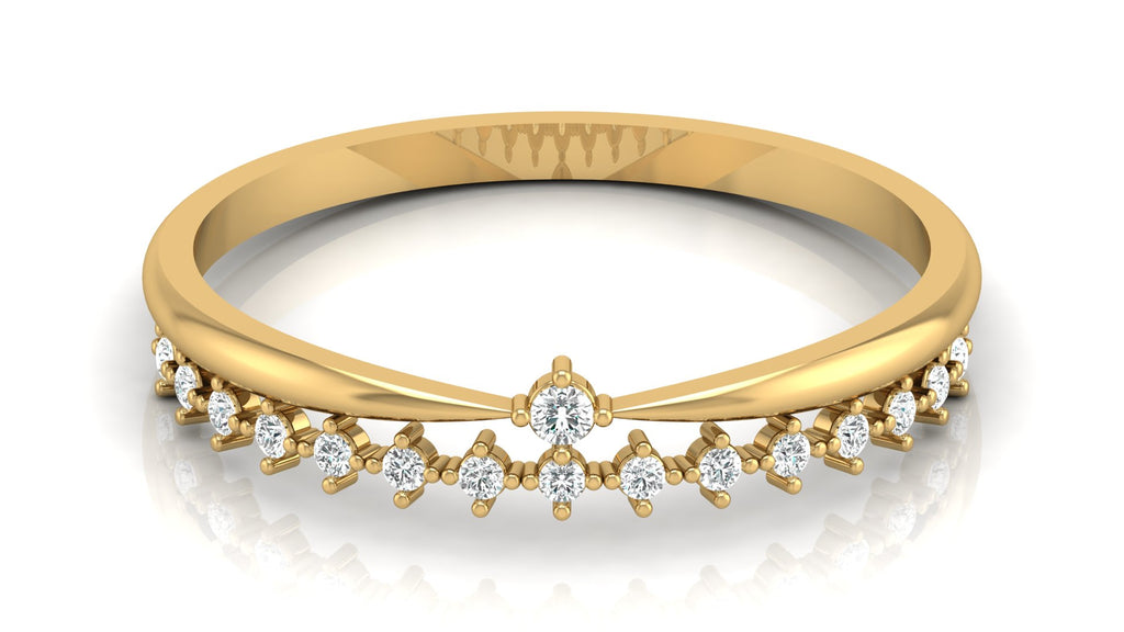 0.09 Ct Round  Diamond Ring