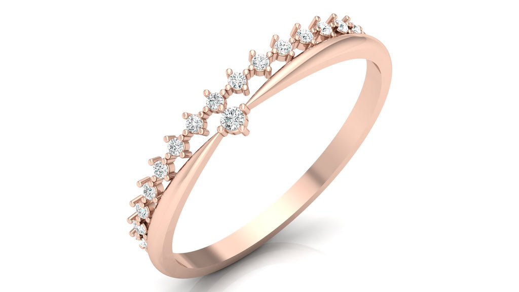 0.09 Ct Round  Diamond Ring
