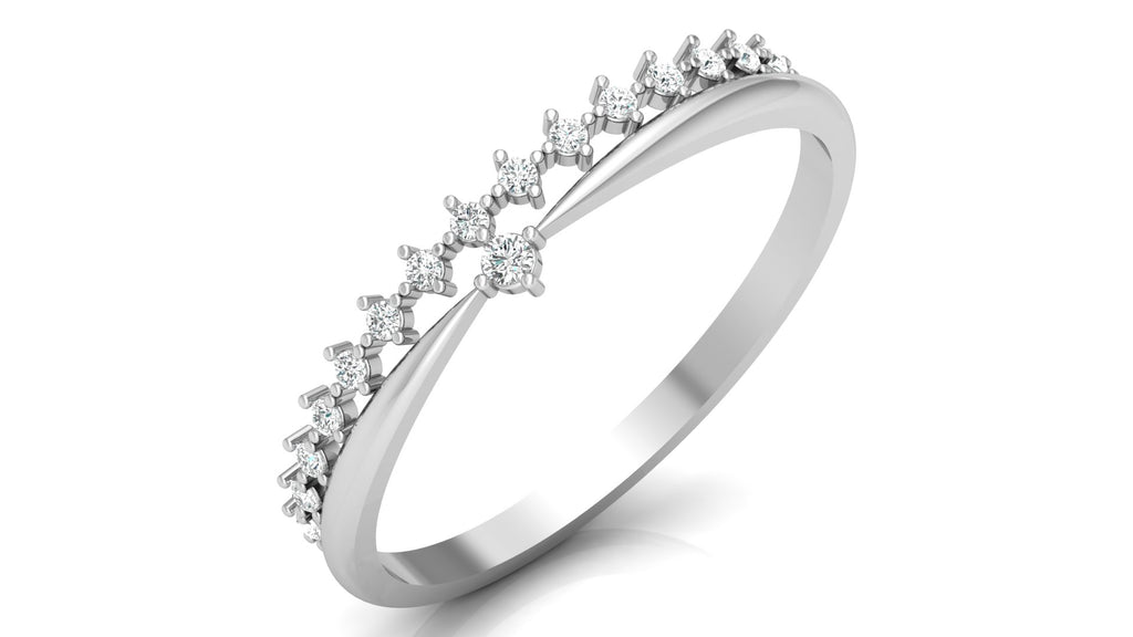 0.09 Ct Round  Diamond Ring