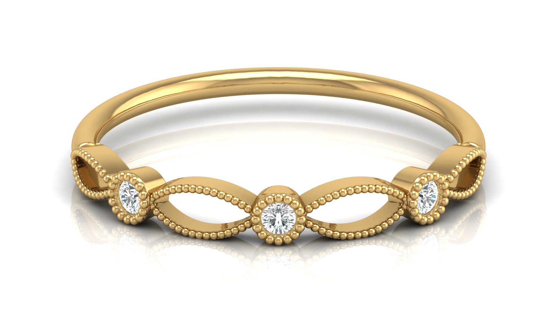 0.06 Ct Round  Diamond Ring